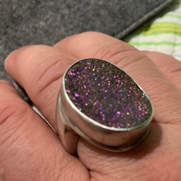 Silver and Brown women ring - Picture 3 of 7